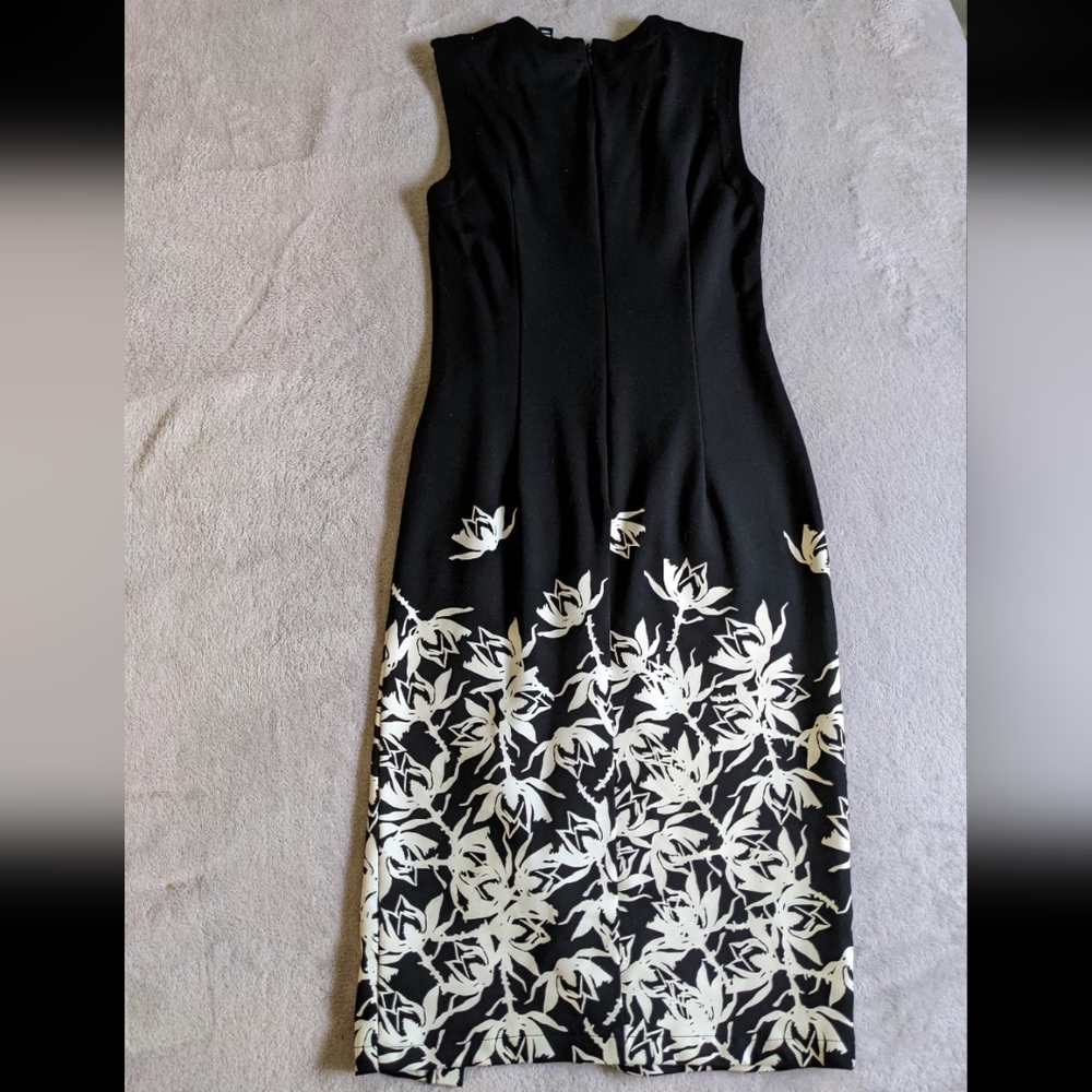 Yigal Azrouël designer black and white floral dress - Picture 3 of 5